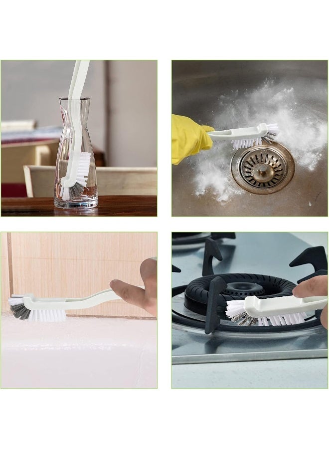 LeeLoon 8 Pack Grout Cleaner Brush, Hand-held Groove Gap Cleaning Tools Tile Joint Scrub Brush to Deep Clean, Household Cleaning Brushes for Window Door Track, Stove Tops, Shower, Kitchen, Seams, Floor Lines - Image 3